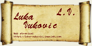 Luka Vuković vizit kartica